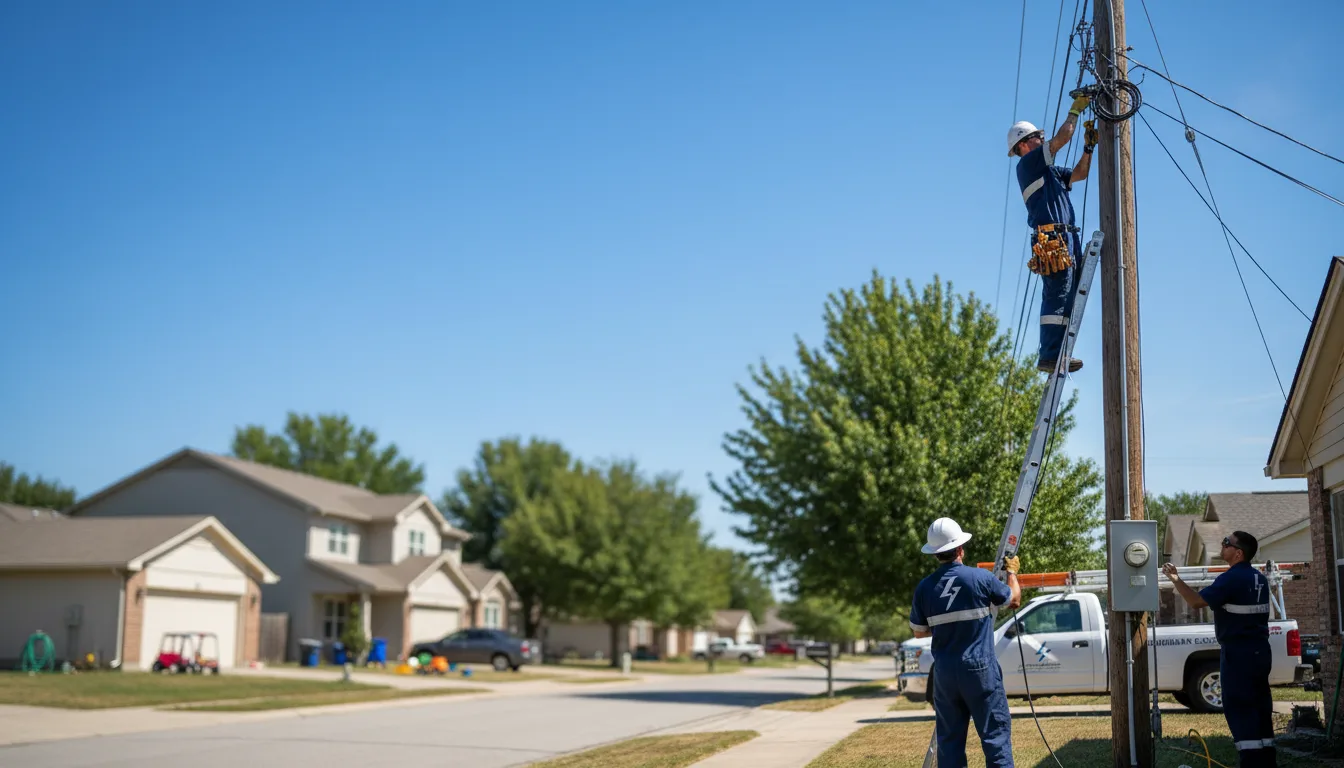 Residential electrician providing installation services in Eldon, IA